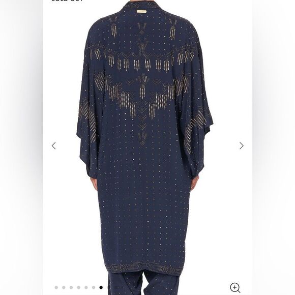 NWT CAMILLA SMALL 1300.00Mid Length Kimono Coat
Luxe Navy - Picture 5 of 7